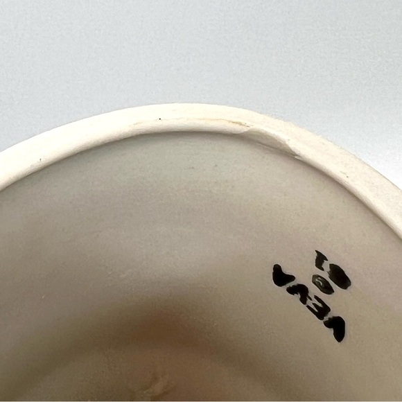 Vintage Bell~Veva 81~Ceramic Stoneware Pottery Leaves, Acorns, Hand Painted, 4” - Picture 9 of 9